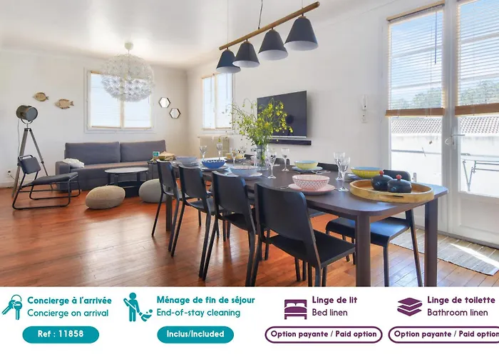 Βίλα Maison Pour 10 Avec Piscine Chauffee La Barre-de-Monts