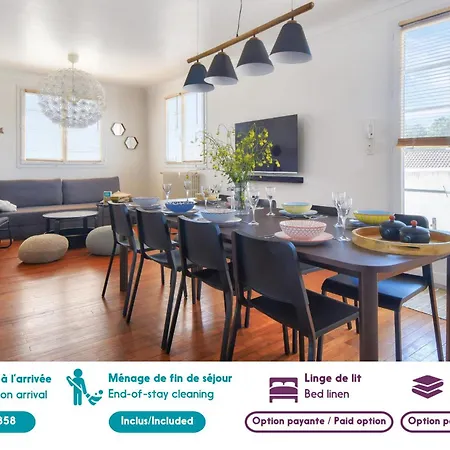 Villa Maison Pour 10 Avec Piscine Chauffée La Barre-de-Monts